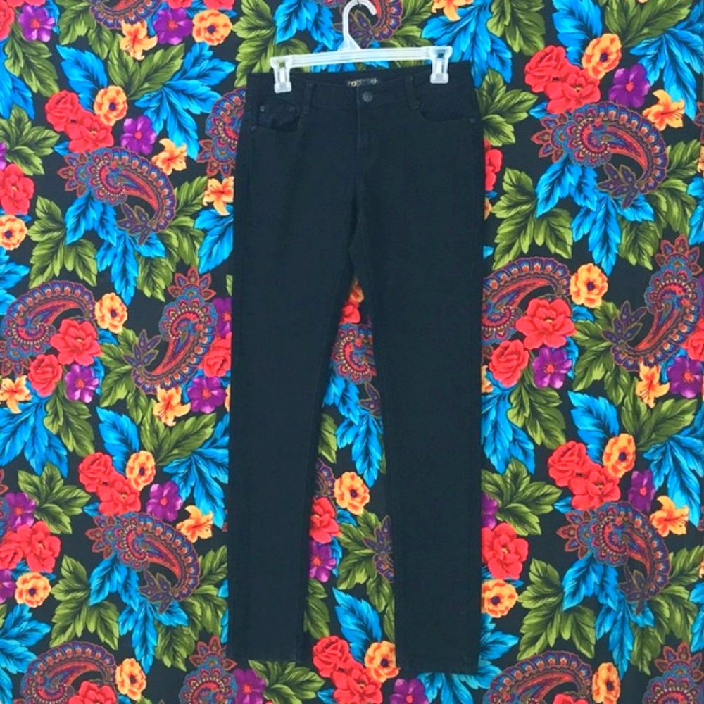 WOMEN'S BQB SKINNY SLIM JEANS WOMENS SIZE 7 BLACK DENIM JEAN PANTS JUNIORS  7